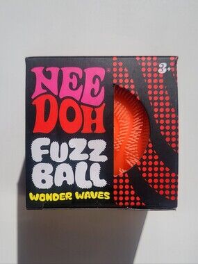 Authentic NEW Needoh Fuzz Ball Wonder Waves - ORANGE